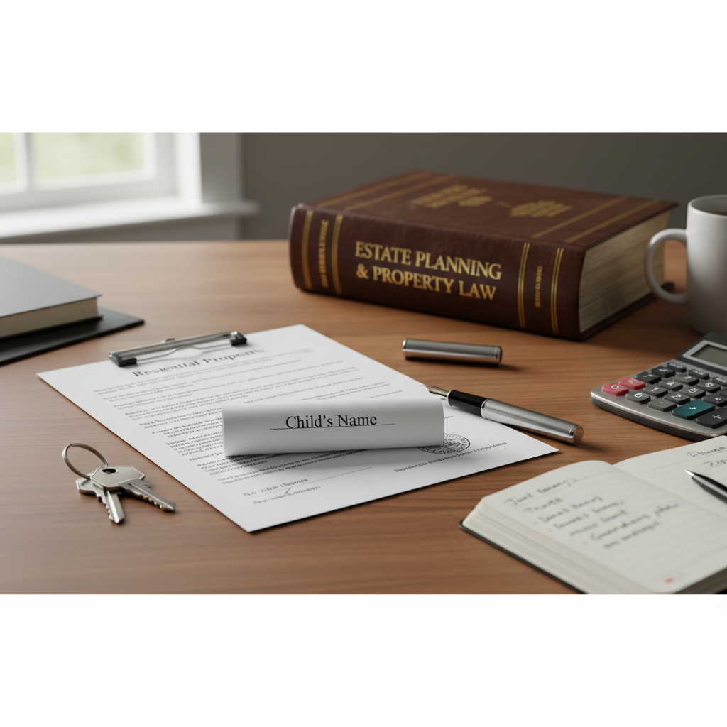 Property deed and house keys — adding a child to your property deed in Nova Scotia