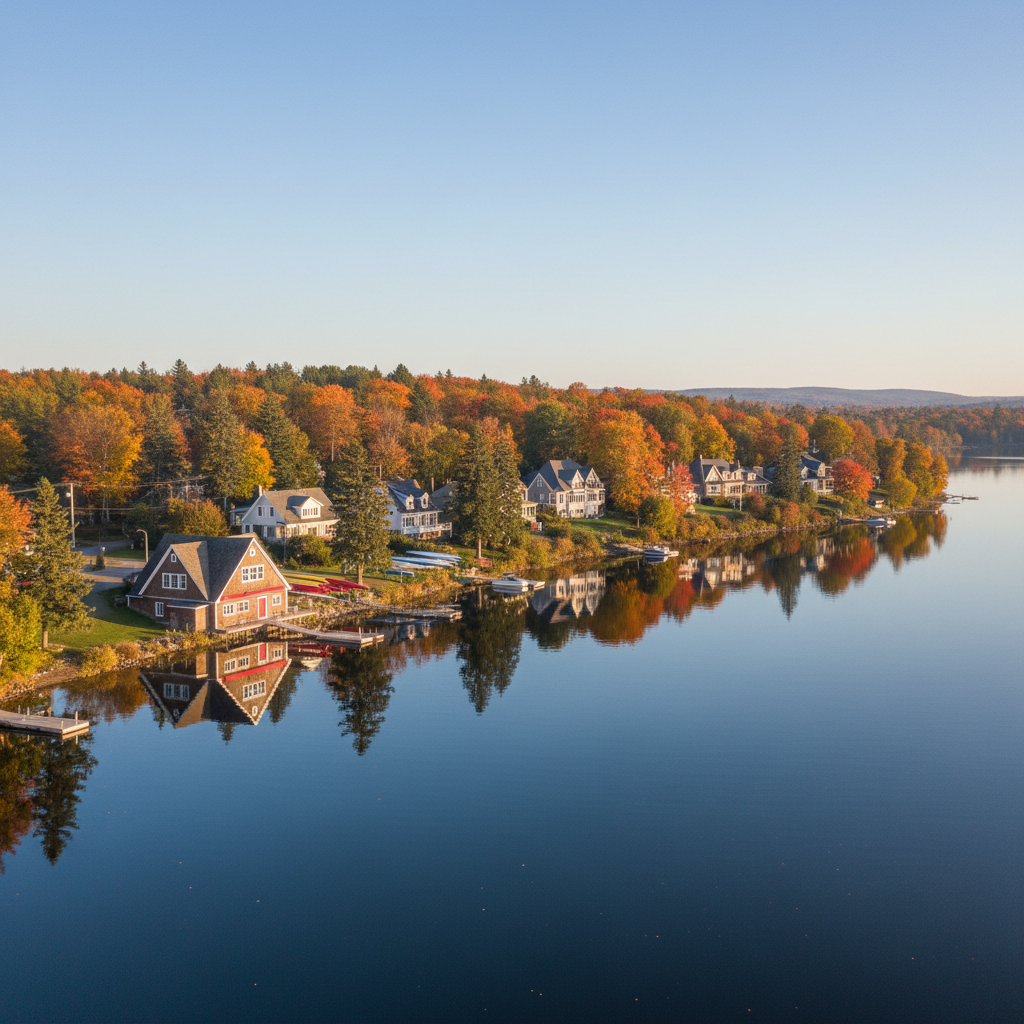 Lake Banook, Dartmouth — calm lake and residential shoreline
