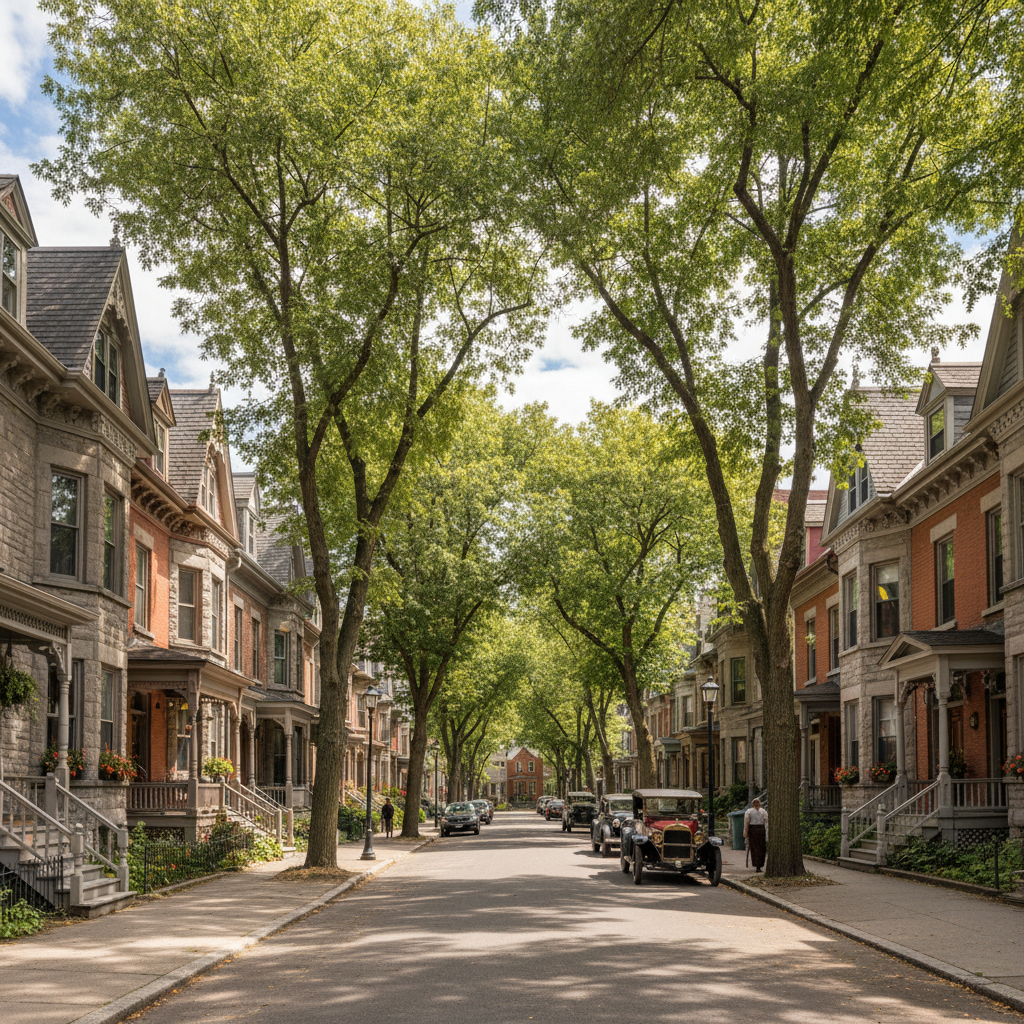 North End Halifax — historic streetscape with Victorian and Edwardian homes