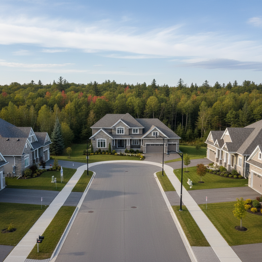 Portland Estates, Dartmouth — newer suburban development with executive homes