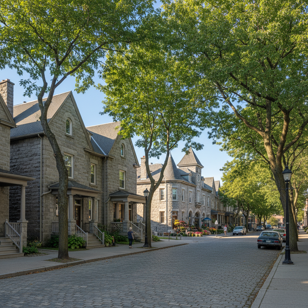 The Hydrostone, Halifax — distinctive historic stone row houses and local market